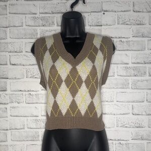 Romwe Wool Sweater Vest Size Medium